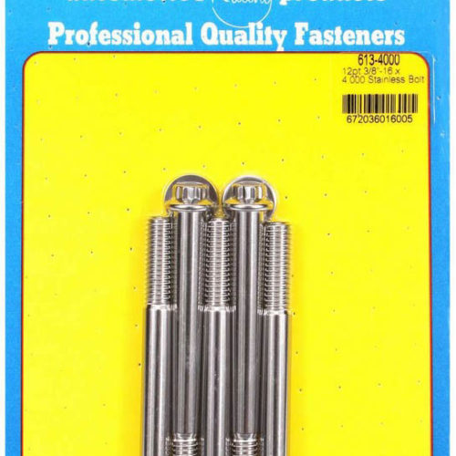 S/S Bolt Kit - 12pt. (5) 3/8-16 x 4.000