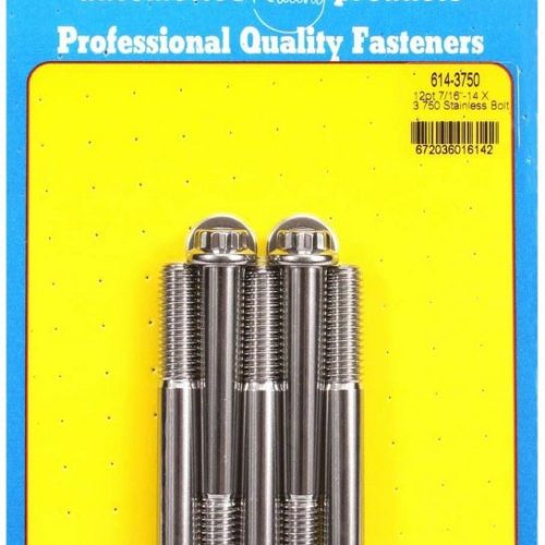 S/S Bolt Kit - 12pt. (5) 7/16-14 x 3.750