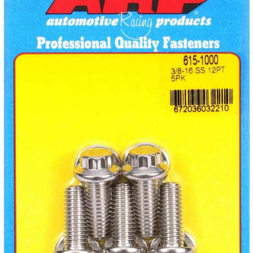 S/S Bolt Kit - 12pt. (5) 3/8-16 x 1.000
