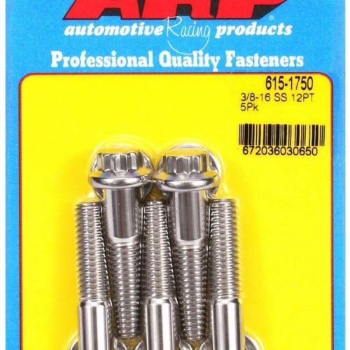 S/S Bolt Kit - 12pt. (5) 3/8-16 x 1.750