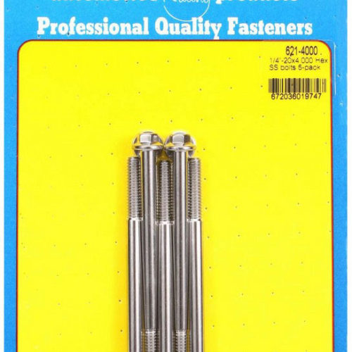 S/S Bolt Kit - 6pt. (5) 1/4-20 x 4.000