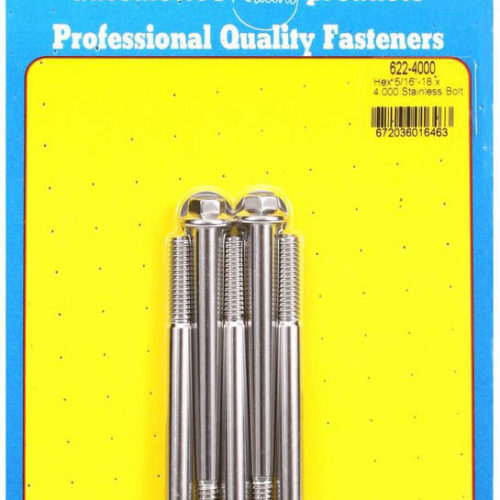 S/S Bolt Kit - 6pt. (5) 5/16-18 x 4.000