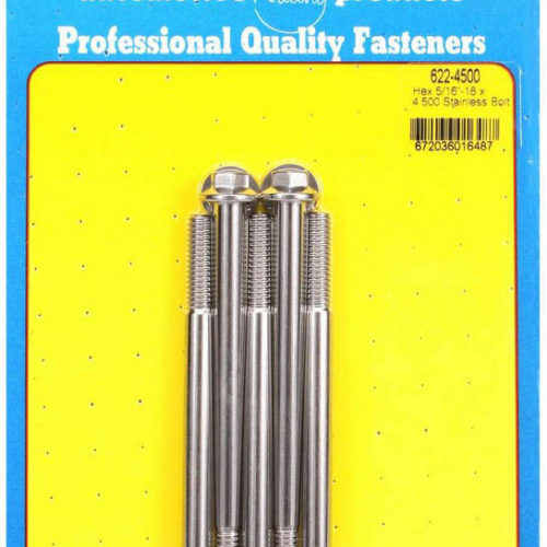 S/S Bolt Kit - 6pt. (5) 5/16-18 x 4.500
