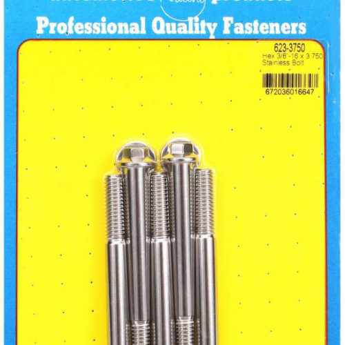 S/S Bolt Kit - 6pt. (5) 3/8-16 x 3.750