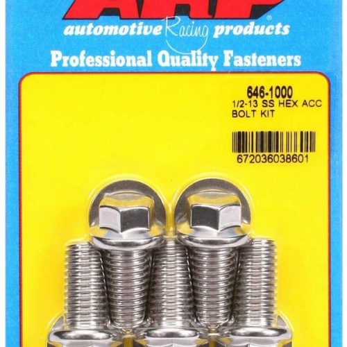 1/2-13 x 1.000 6pt SS Bolt Kit 5pk