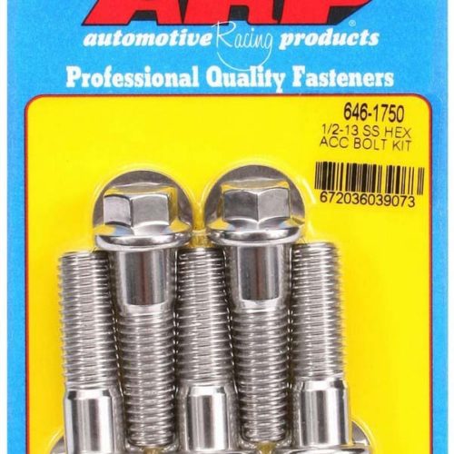 S/S Bolt Kit - 6pt. (5) 1/2-13 X 1.750