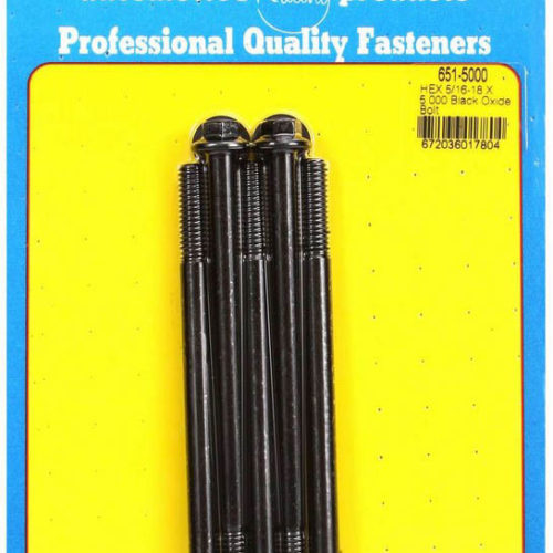 Bolt Kit - 6pt. (5) 5/16-18 x 5.000