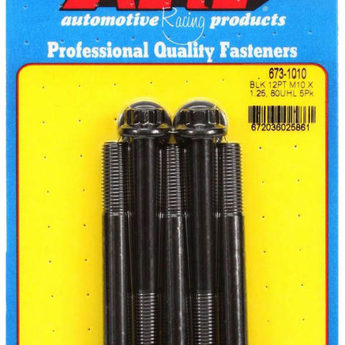 Bolt Kit 12pt 5pk 10mm x 1.25 x 80mm