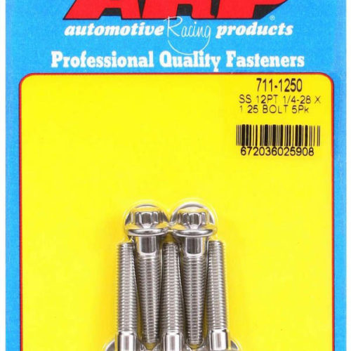 S/S Bolt Kit - 12pt. (5) 1/4-28 x 1.250