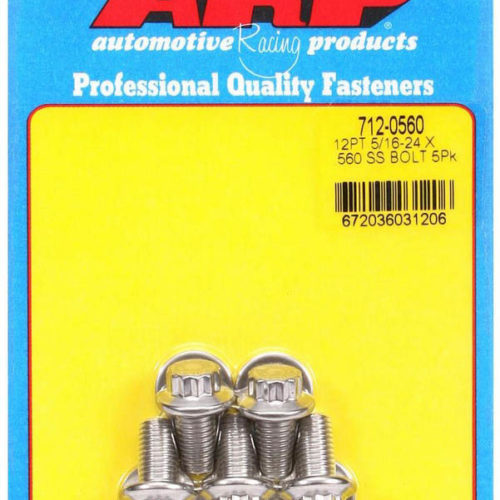 S/S Bolt Kit - 12pt. (5) 5/16-24 x .560