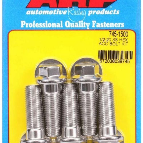 S/S Bolt Kit - 6pt. (5) 1/2-20 x 1.500