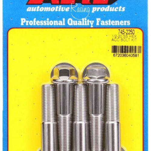 S/S Bolt Kit - 6pt. (5) 1/2-20 x 2.250
