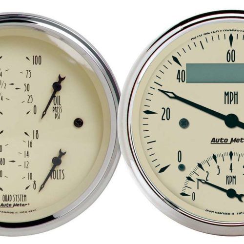 3-3/8in A/B Quad/Speedo/Tach Combo