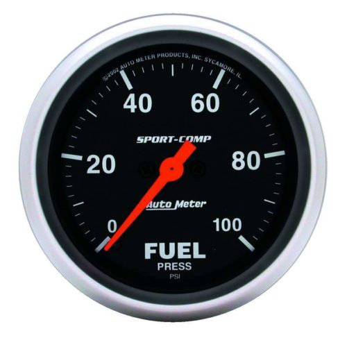 Sport Comp 2 5/8in Fuel 0-100 PSI Elec.