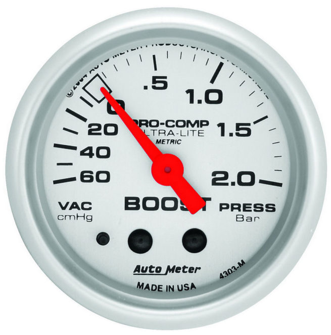 2-1/16 Vacuum/Boost Gauge - 60cm hg