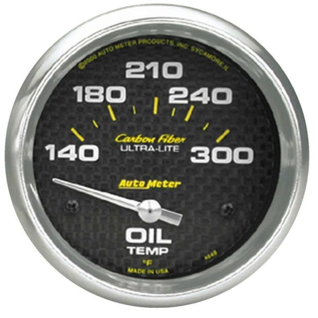 2-5/8in C/F Oil Temp. Gauge 140-300