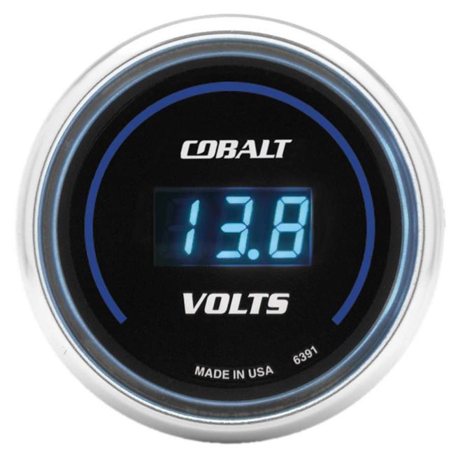 2-1/16in C/S Digital Voltmeter Gauge 8-18 Vol