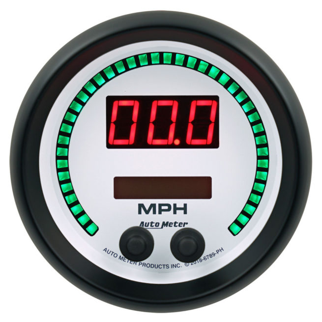 3-3/8 Speedometer 260mph Elite Digital PH Series