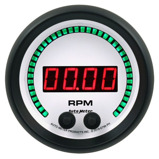 3-3/8 16K RPM Tachometer Elite Digital PH Series