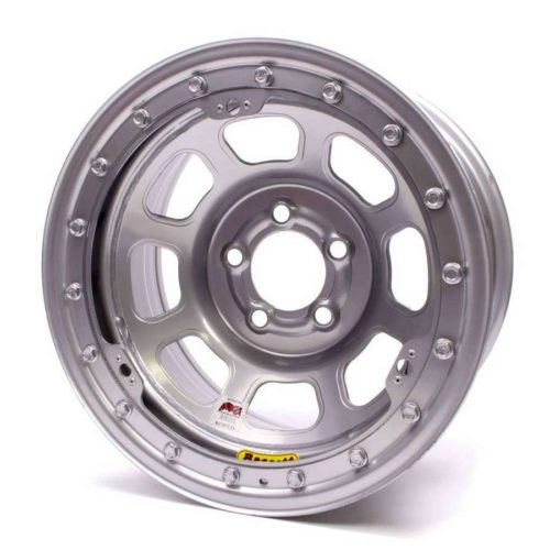 15x8 IMCA B/Lock Wheel D-Hole Silver 5x5