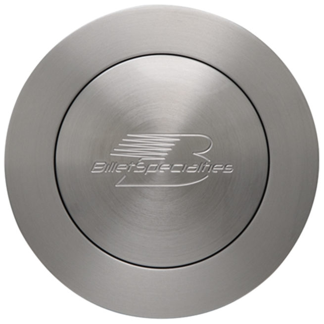 Horn Button Large Brushe d Billet Specialtie Logo