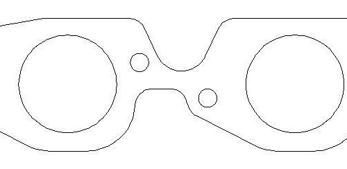 MLS Exhaust Gasket Set BBC w/2.000 Round Port