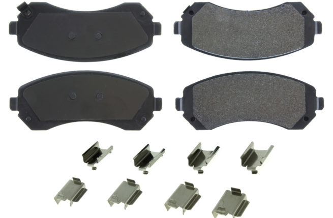 Posi-Quiet Semi-Metallic Brake Pads with Hardwar