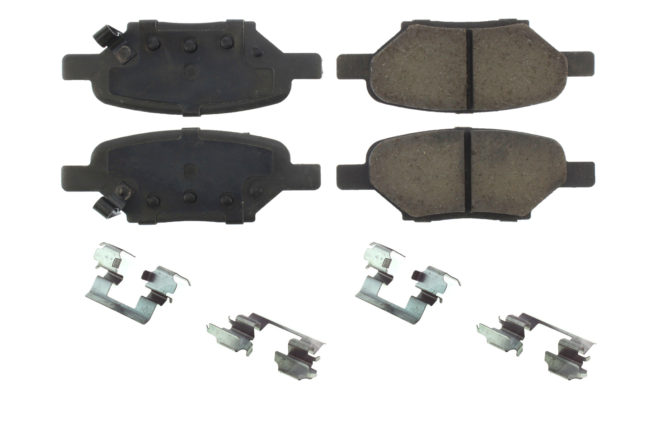 Posi-Quiet Ceramic Brake Pads with Shims and Har