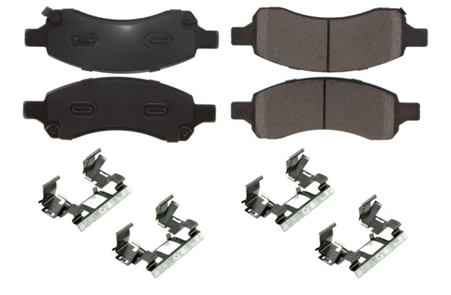 Posi-Quiet Ceramic Brake Pads with Shims and Har