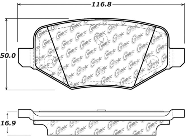 Posi-Quiet Extended Wear Brake Pads with Shims a