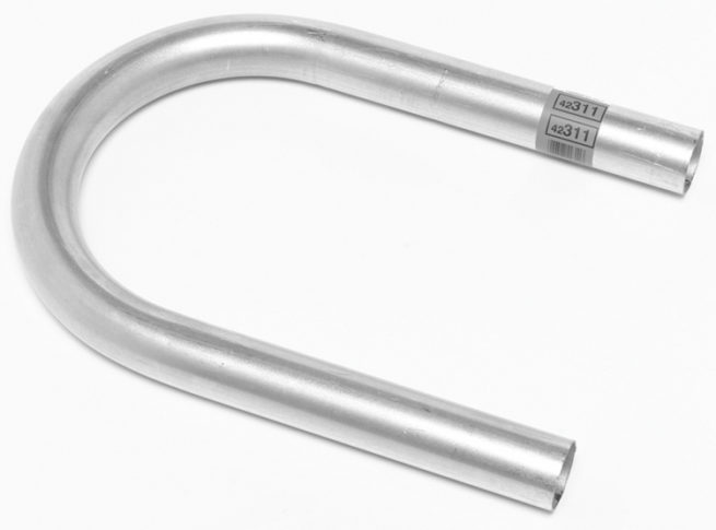 2in Aluminized U-Bend Pipe 6in Radius 16 Gauge