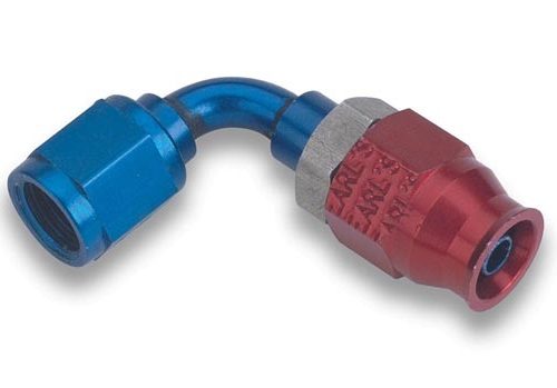 #3 Alum 90 Deg TFE Hose End