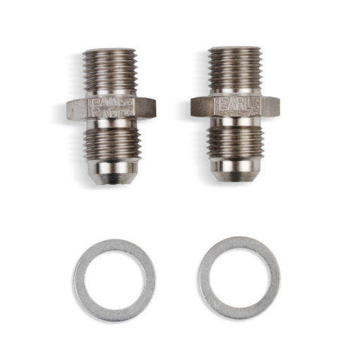 6an Male to 1/4-18 NPSM Adapter Fittings 2pk