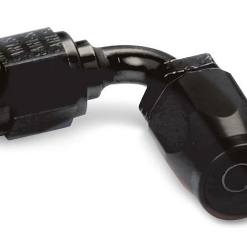4 90 Degree Auto-Fit Hose End Black
