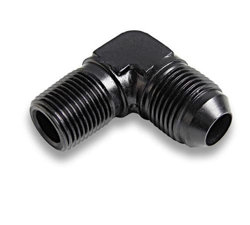 #4 Male to 1/4in NPT 90 Deg Ano-Tuff Adapter