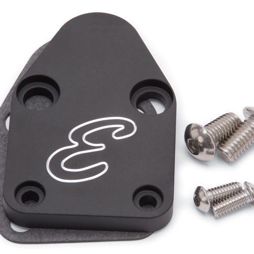 SBC Fuel Pump Block-Off Plate Billet Aluminum