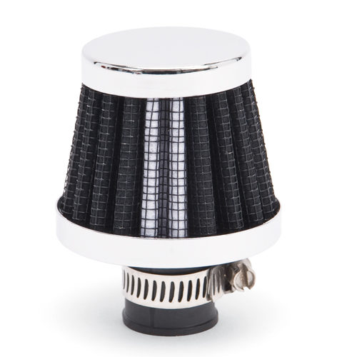 Valve Cover Breather 10mm Inlet Black/Chrome