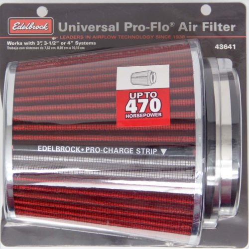 Pro-Flo Air Filter Cone 6.70 Tall Red/Chrome