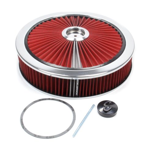 Air Cleaner Kit - 14in Dia. Breathable - Red