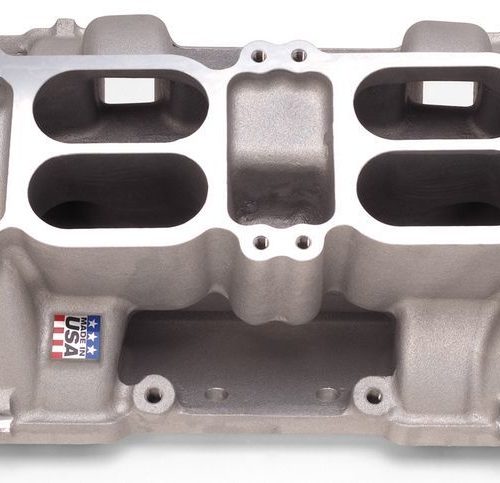 SBC Dual Quad Air Gap Intake Manifold