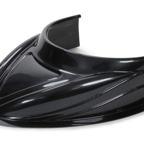 MD3 Hood Scoop 5in Tall Flat Carbon Fiber Look