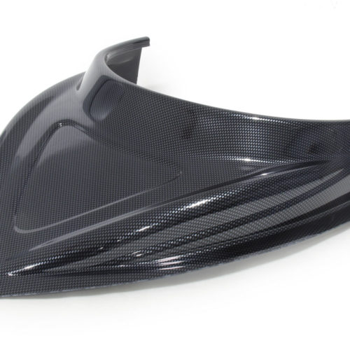 MD3 Hood Scoop 3in Tall Curved Carbon Fiber Look