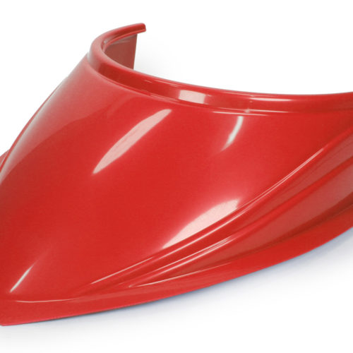 MD3 Hood Scoop 5in Tall Curved Red