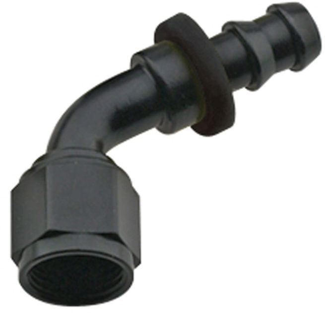 Hose Fitting #j8 60 Deg Push Lock Black