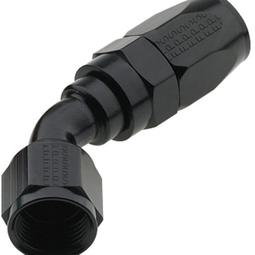 Hose Fitting #12 45 Deg Pro-Flow Black