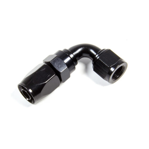 Hose Fitting #6 90 Deg. to #8 Hose Black