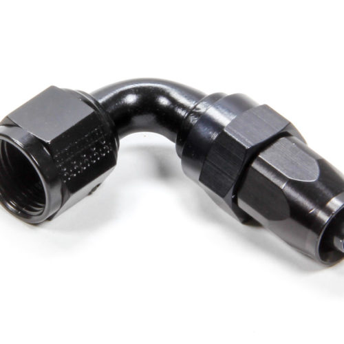 Hose Fitting #8 90 Deg. to #6 Hose Black