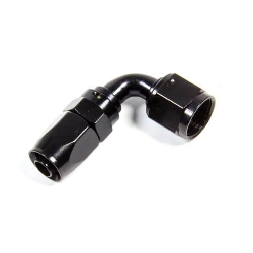 Hose Fitting #10 90 Deg. to #8 Hose Black