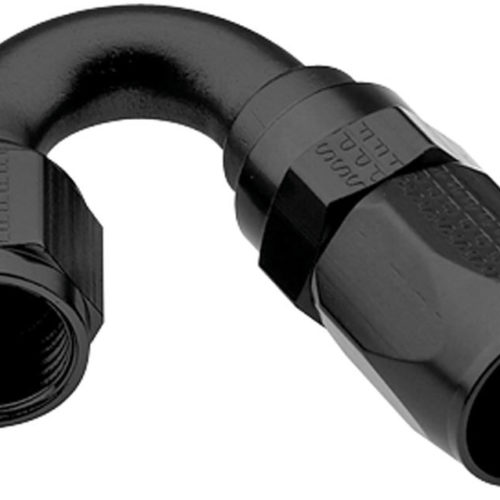Hose Fitting #4 150 Deg Pro-Flow Black