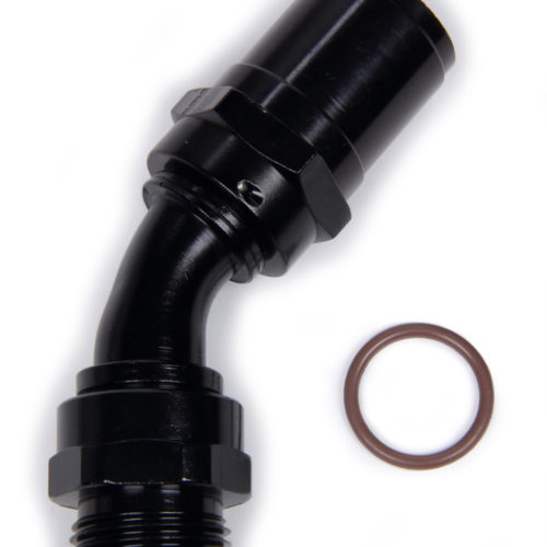 #10 Race-Rite Crimp-On Hose End 45-Degree